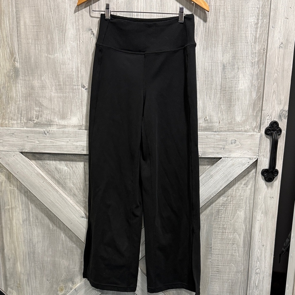 Zella Black Wide Leg High-Rise Yoga Pants